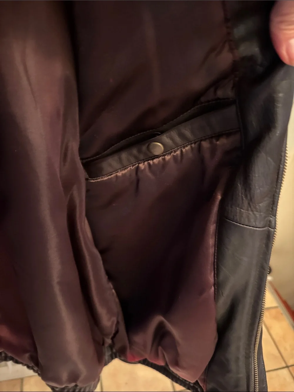 Banana Republic heavy leather